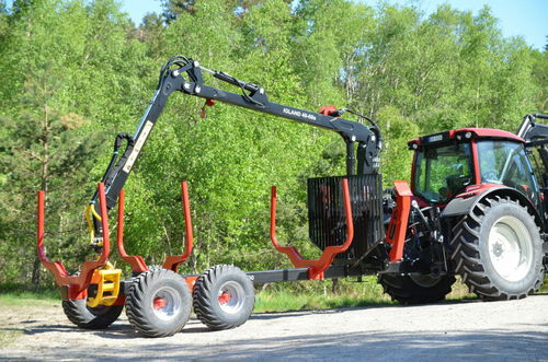 Remorque autochargeuse - 450 - igland - tandem / forestière / 0 t...10 t