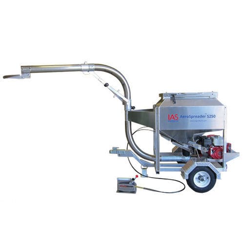 Système de nourrissage à trémie - AeroSpreader™ S250 - iasproducts - à canon / pour l'aquaculture / pour l'élevage de crustacés