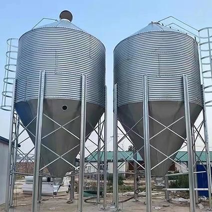 Silo d'alimentation animale - StoutAgri - en acier galvanisé / ondulé