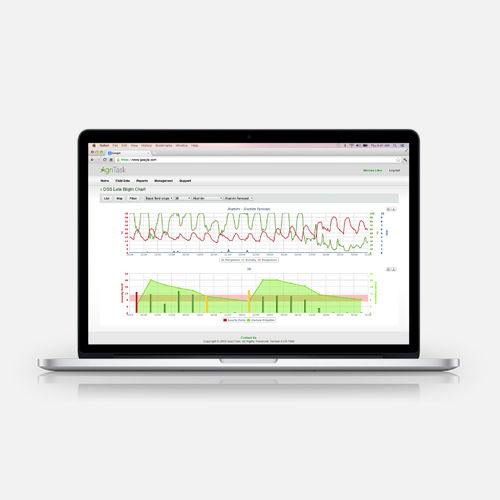Logiciel de gestion - AgriTask - de planification / d'analyse de données météorologiques / agricole