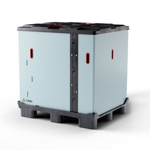 Caisse-palette en plastique - CabCube 4840 () - Cabka Group GmbH - avec couvercle / gerbable / pliable