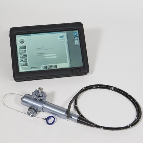 Endoscope vétérinaire souple - optomed - pour équidés / nasale / portable