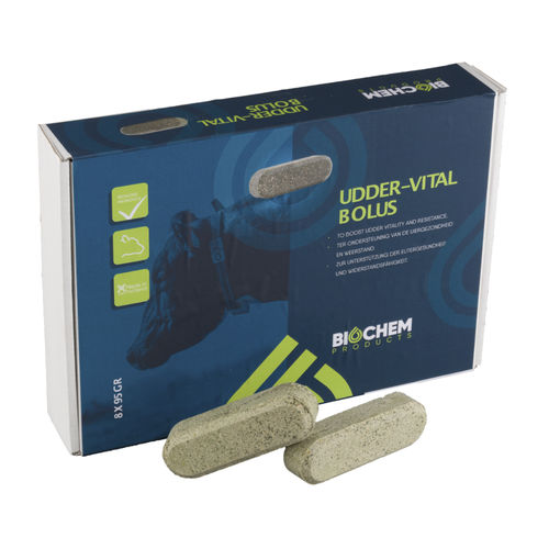 Bolus pour la nutrition - UDDER VITAL - Biochem Products - pour bovins / correcteur de carence / intra-ruménal