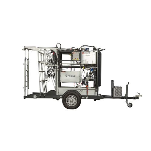 Cage de traitement pour vaches - HT2-P - ALSAC MAKINE - hydraulique / pour le soin des onglons / mobile