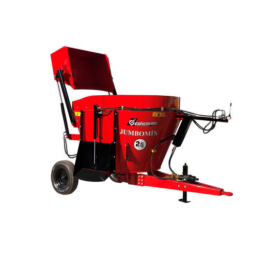 Mélangeuse à vis verticale - JUMBOMİX 2.5M - Çokcanlar Agricultural Machinery - traînée / à déchargement latéral / à simple vis