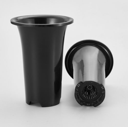 Pot en plastique - Orchid - Jiangsu Grow-Green Agriculture Co., Ltd. - rond / décoratif / noir