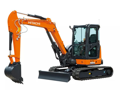 Pelleteuse mini - ZX55U-6 - Hitachi Construction Machinery (Europe) - à chenilles / hydraulique / avec lame