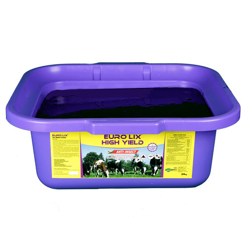Seau à lécher de mélasse - EuroLix High Yield - S.I.N. HELLAS - pour vaches / riche en cuivre / riche en vitamine