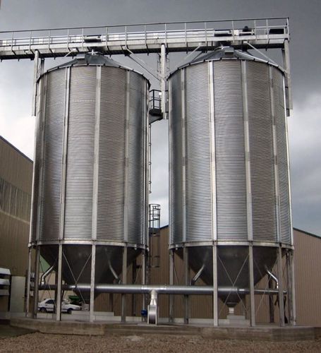 Silo pour le soja - TCK series - SRON SILO ENGINEERING - en acier / en acier galvanisé / à trémie