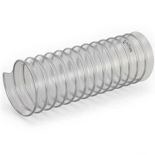 Tuyau En Polyuréthane Transparent De 100 Mm / 4 Pouces Pour Extraction De Poussière, Fumées, Vapeurs, Déchets De Bois, Air, Ventilation - 1 Mètre De