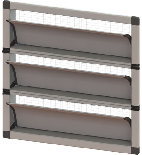 Entrée d'air pour bâtiment d'élevage - WVH-V series - Scan-Air - murale / latérale / pour ventilation