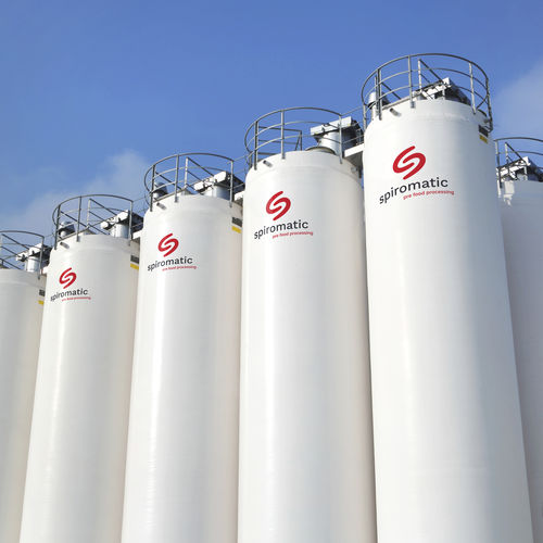 Silo pour céréales - Spiromatic NV - pour farine / en polyester / rond