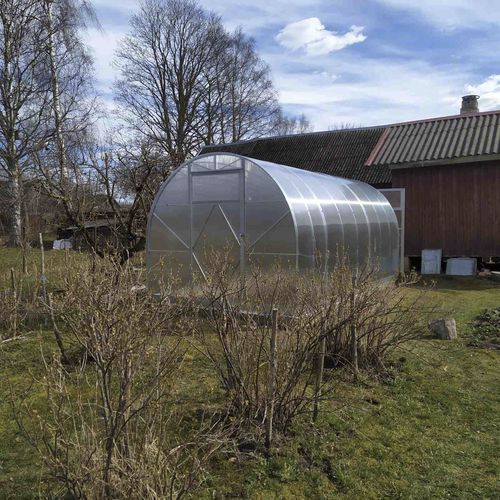 Serre à tunnel - ES 2.5 - Ecoslider Greenhouses and PremiFarm Aeroponic Vert - de jardinage / structure en acier / avec structure en acier