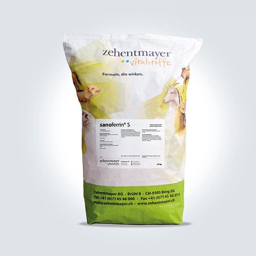 Complément alimentaire pour animaux - sanoferrin S - Zehentmayer Vitalstoffe - pour porcins / de fer / en poudre