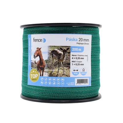Bande en acier - 8219 - VNT ELECTRONICS S.R.O. - pour enclos animalier / avec conducteur en acier / renforcée