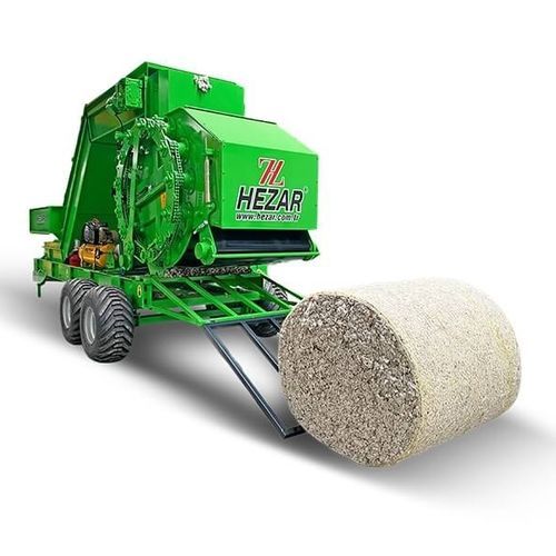 Presse à balles rondes - IB 1200 - Hezar Makina - à chambre fixe / avec enrobeuse / d'ensilage