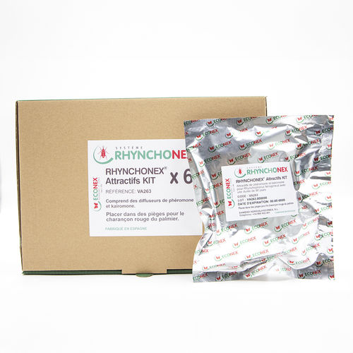 Capsule de phéromone contre les coléoptères - RHYNCHONEX&reg; ATTRACTIFS / 90 DAYS - SANIDAD AGRICOLA ECONEX S.L. - avec kairomone
