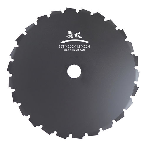 Disque pour débrousailleuse - 0341 - SANYO METAL WORKS CO., LTD. - plat / crénelé / pour machine forestière