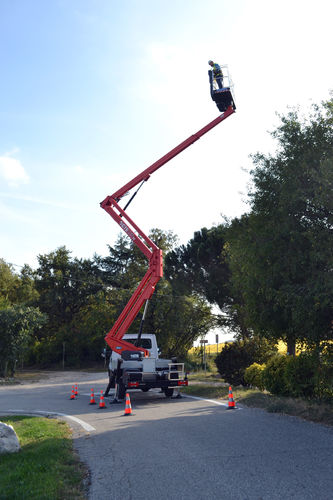 Nacelle de taille - ZED 20.3 A+H - CTE SpA - d'élagage / articulée / montée sur camion