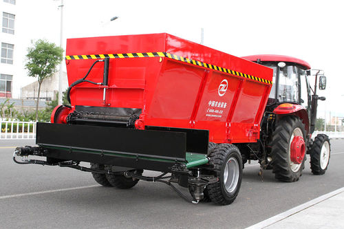 Épandeur de fumier traîné - 2FGC- 5T - Weihai ZY Modern Agricultural Equipment Technology Co.,Ltd - à turbine / à 1 essieu
