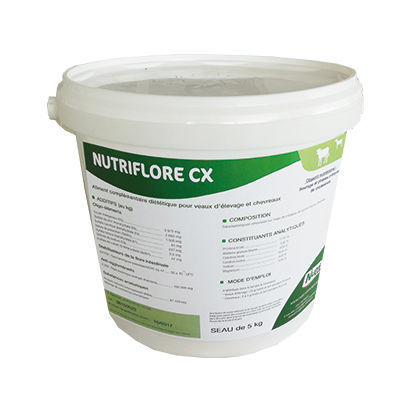 Complément alimentaire pour animaux - NUTRIFLORE CX - NUTRI-CONCEPT - pour veaux / en poudre / pour le bien-être intestinale