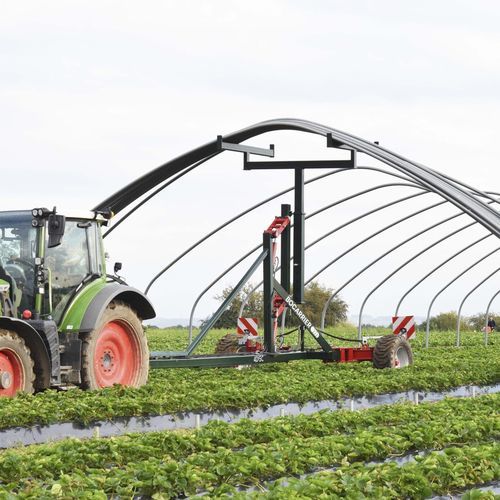 Remorque avec structure télescopique - BOCARRIER - 4Disc GmbH - à 1 essieu / agricole / pour construction de tunnel