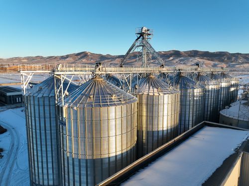 Silo à fond vibrant - Dongying Fengtu Intelligent Storage Co., Ltd - pour céréales / pour le blé / pour l'alimentation animale