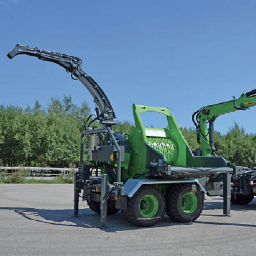 Broyeur de branches tracté - HM14-860 - HEIZOHACK France - à roues / sur prise de force / avec grue