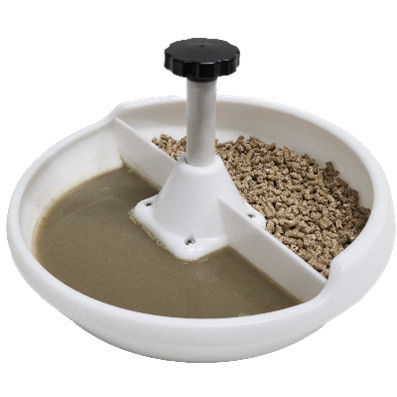 Assiette avec abreuvoir - DualSnack dish® - Ardol B.V. - pour porcelets / en plastique / multi-accès