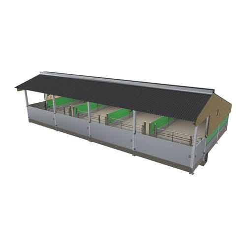 Étable pour veaux - Teemore Engineering Limited - pour le bétail / galvanisée / permanente