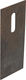 grattoir rectangulaire / pour rouleau d'appui / pour Feraboli / 1 trou
