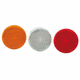 catadioptre rond / orange / blanc / rouge