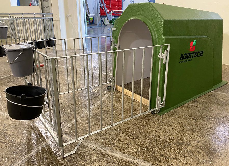 Livestock hutch AGRIBOX1 XL AGRITECH S.R.L. calf / individual / steel