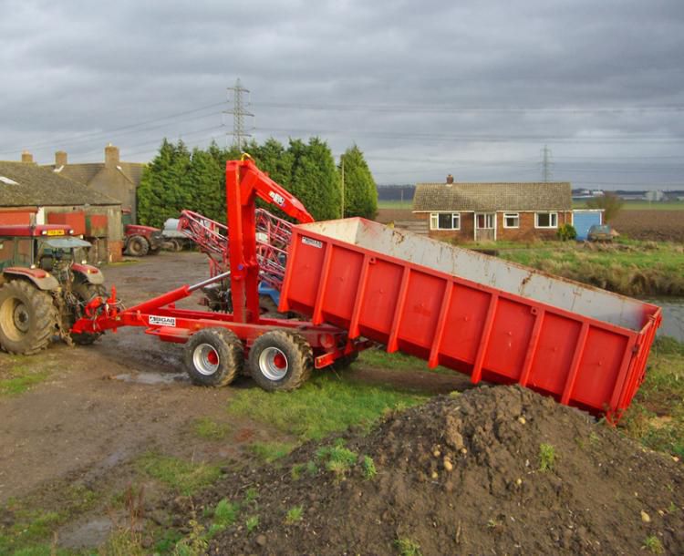Hook lift trailer BIGAB 1720 AS FORS MW 2axle / agricultural