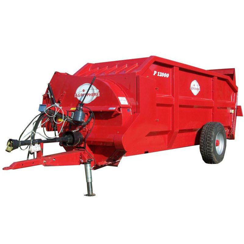 Trailed straw blower P 12000 Atelier 3T for round bales / for