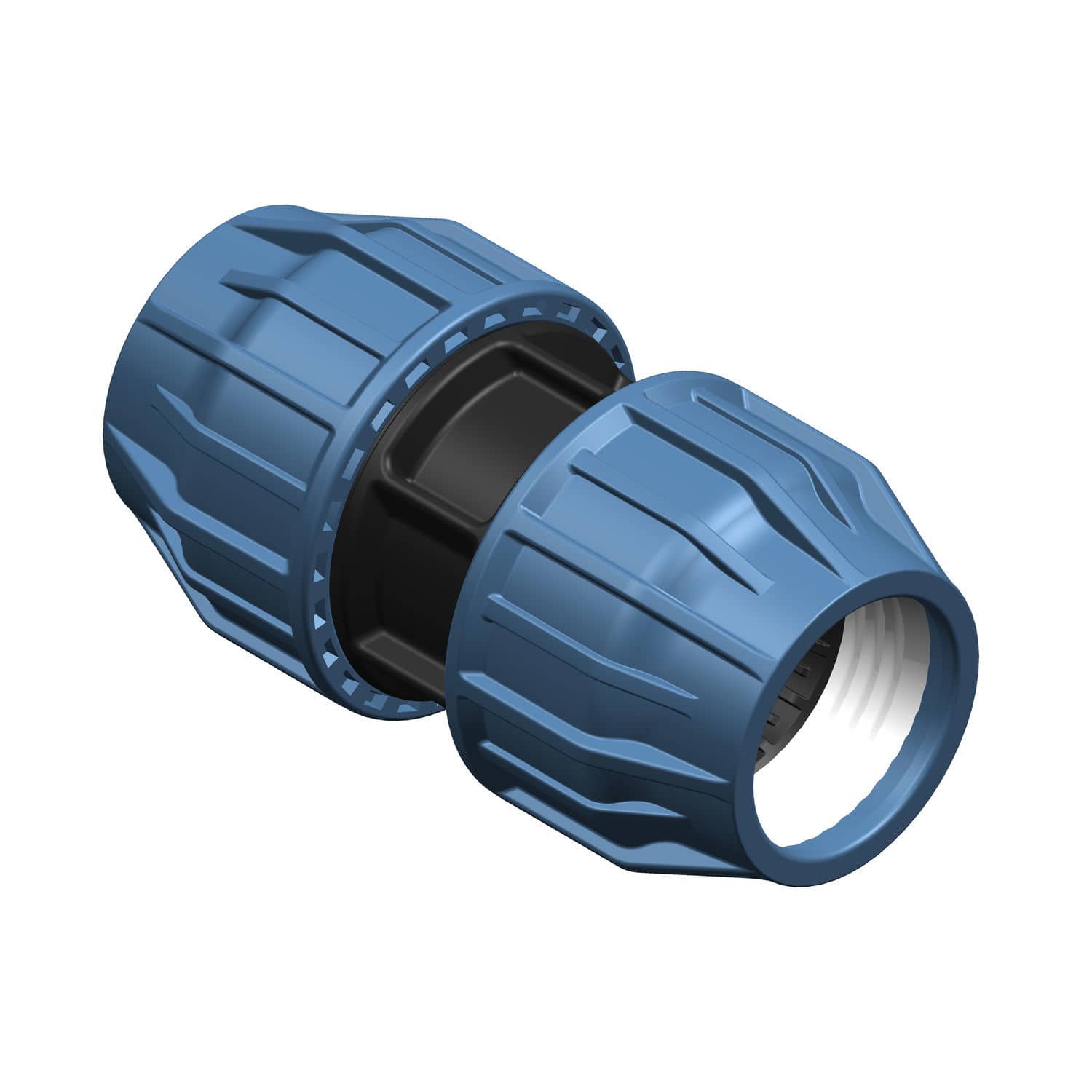 Straight compression irrigation fitting 381 PP Elysee Rohrsysteme