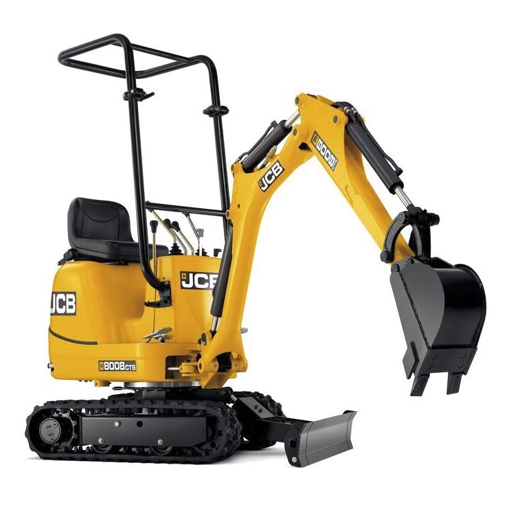 Tracked excavator - 8008 CTS - JCB - mini / with blade