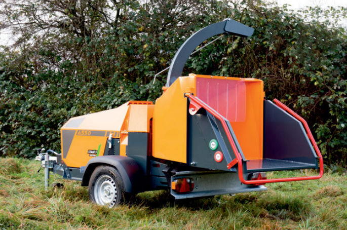 Towed wood chipper - A550 - Jensen GmbH - diesel engine