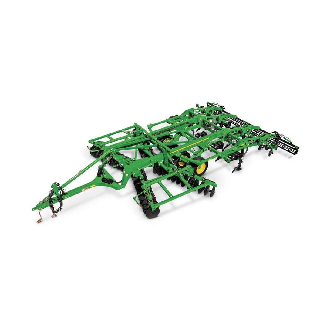 Trailed field cultivator - 2730 - John Deere - with roller / with disk