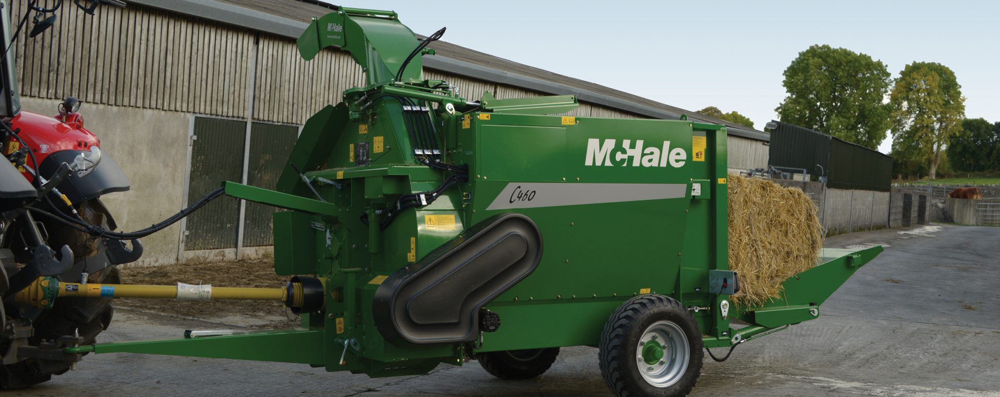 Trailed straw blower C430 McHale Engineering Ltd. for round bales