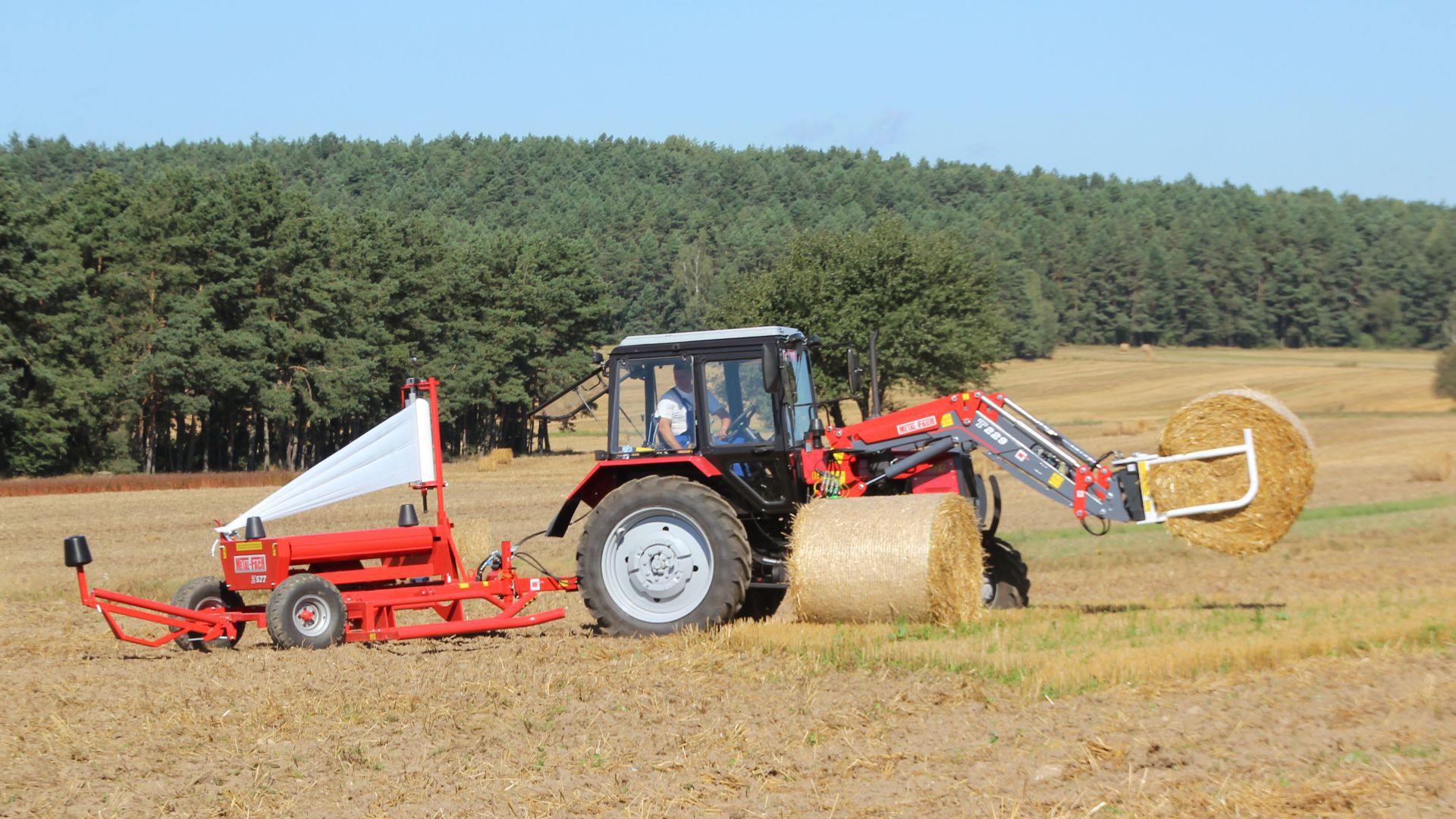 Individual bale wrapper Z577 MetalFach Sp. z o.o. round / automatic