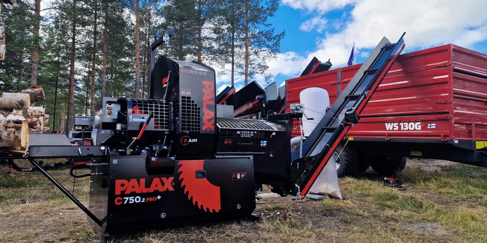 Circular saw firewood processor C750 PRO+ PALAX with belt