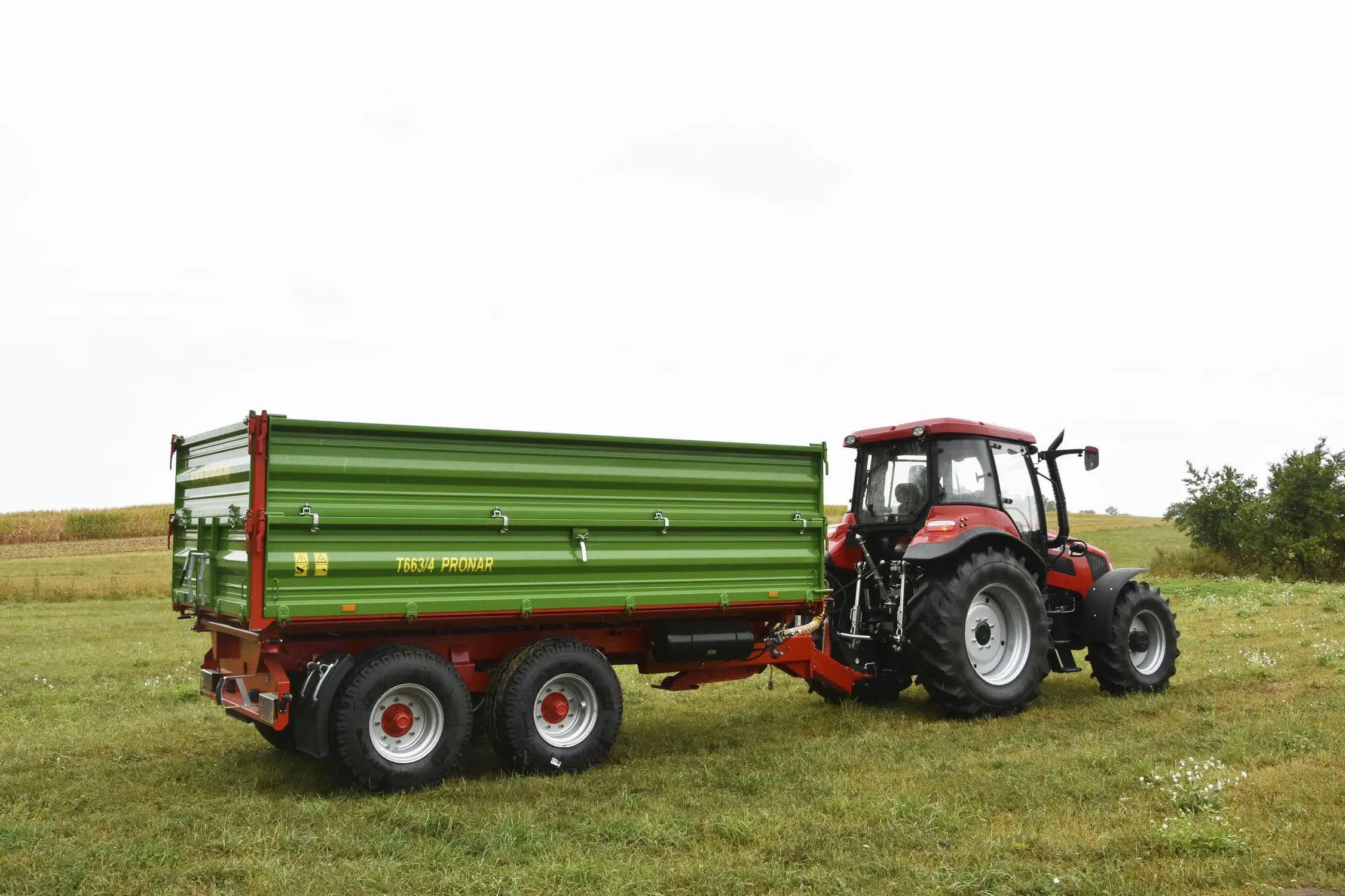 Drop-side trailer - T663/4 - Pronar Sp. z o.o. - tandem axle