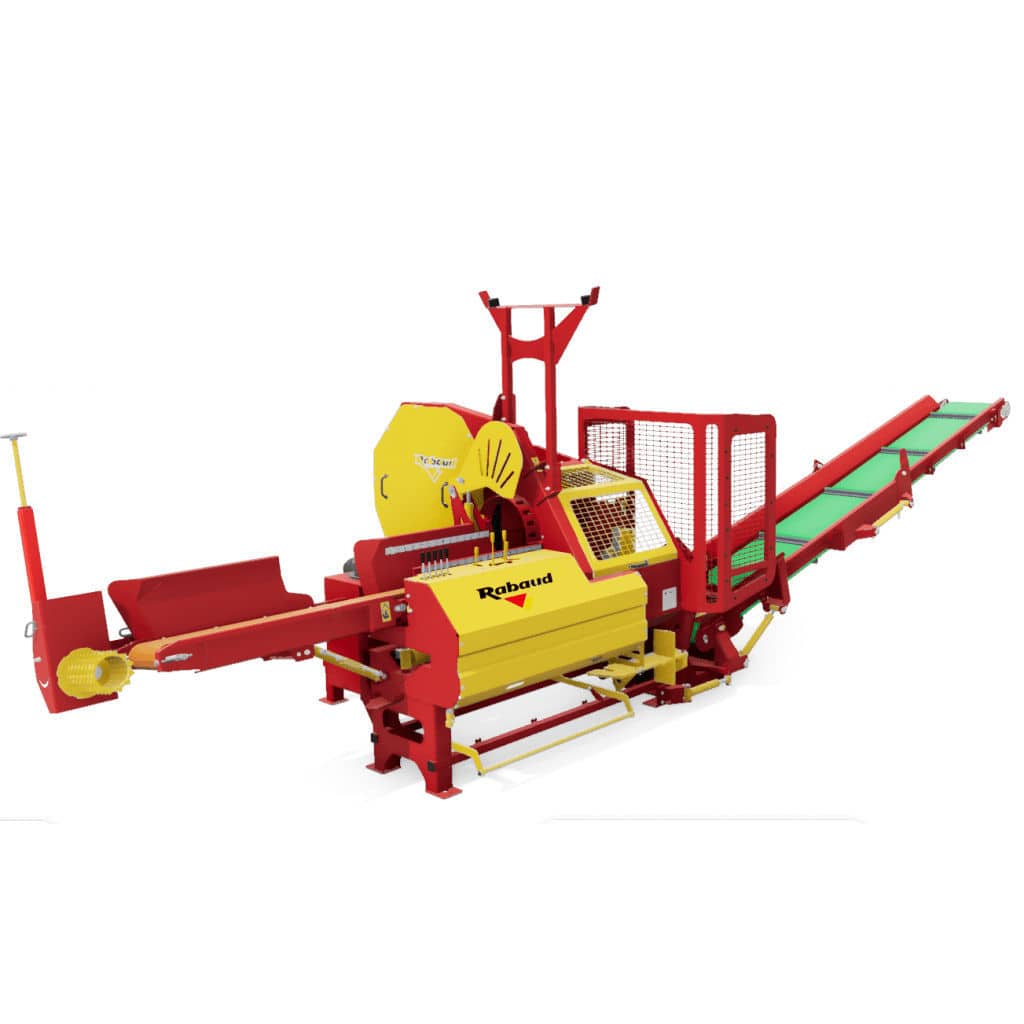 Circular saw firewood processor XYLOG 410 RABAUD with belt