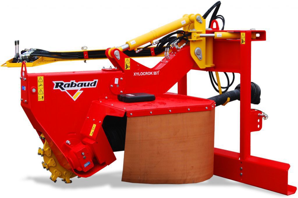 Tractormounted stump grinder XYLOCROK 55 T RABAUD PTOdriven