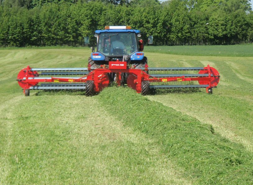 Roatry Rake Rotary rake - 7500/10C - Repossi macchine agricole s.r.l. - side delivery