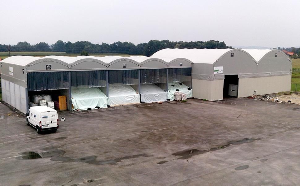 Hay storage tunnel GDTS TECNOENGINEERING s.r.l. modular / prefab