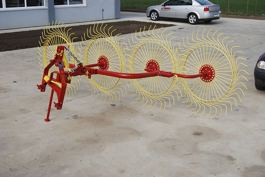 Rotary rake - SUNCE - TERMOMETAL - side delivery / multi-rotor