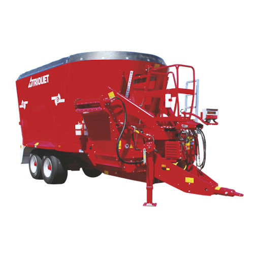 Vertical mixing wagon - Solomix 2 VLX - Trioliet B.V. - trailed / front ...