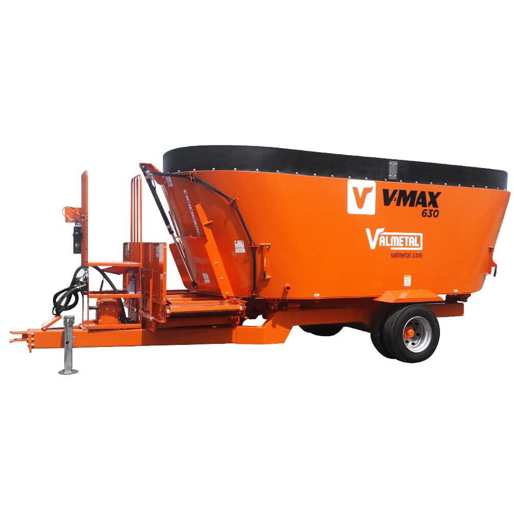 Vertical mixer VMAX series Valmetal towed / side discharge / front discharge